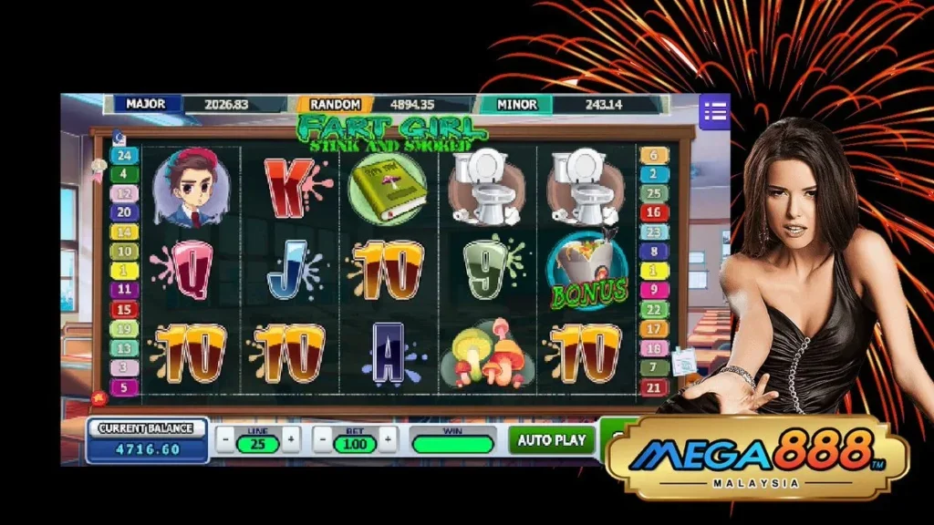 Fart Girl Mega888 Online Slot Game – Permainan slot dalam talian menyeronokkan di Malaysia