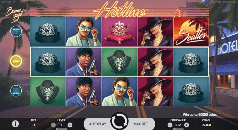 Hotline Mega888 online slot game interface on mobile