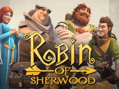 Tangkapan skrin permainan Robin of Sherwood Mega888 Online Slot Game dengan simbol bertema zaman pertengahan