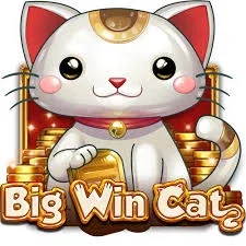 Big Win Cat Slot dalam permainan Mega888 APK Original dengan grafik kucing comel dan simbol kemenangan besar