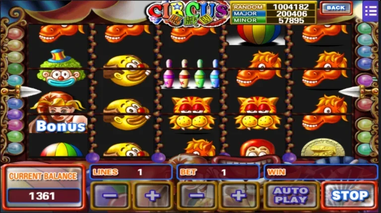 Circus Slot permainan kasino berwarna-warni dengan tema sarkas dalam Mega888 Original download for Android latest version