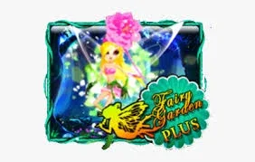 Fairy Garden ajaib dengan rumah peri berwarna-warni dan bunga bercahaya, diinspirasikan untuk pengalaman permainan seperti Mega888 APK Latest Version