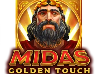 Midas Golden Touch slot dalam Mega888 APK Download dengan tema emas dan simbol Raja Midas