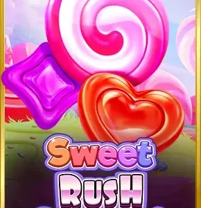 Sweet Rush Bonanza dalam Pragmatic Play Games Malaysia dengan tema gula-gula berwarna-warni dan ciri bonus menarik