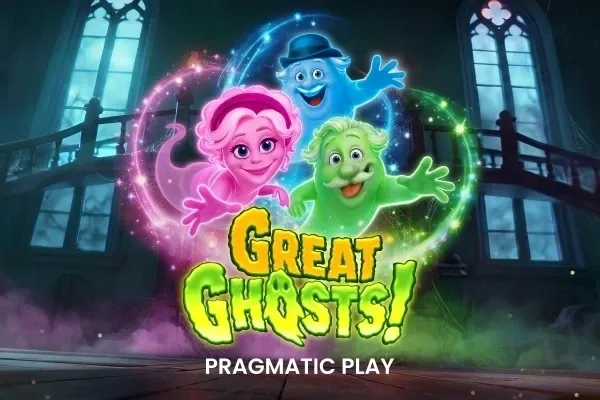 Permainan slot Great Ghosts daripada Pragmatic Play Company dengan tema hantu menyeramkan
